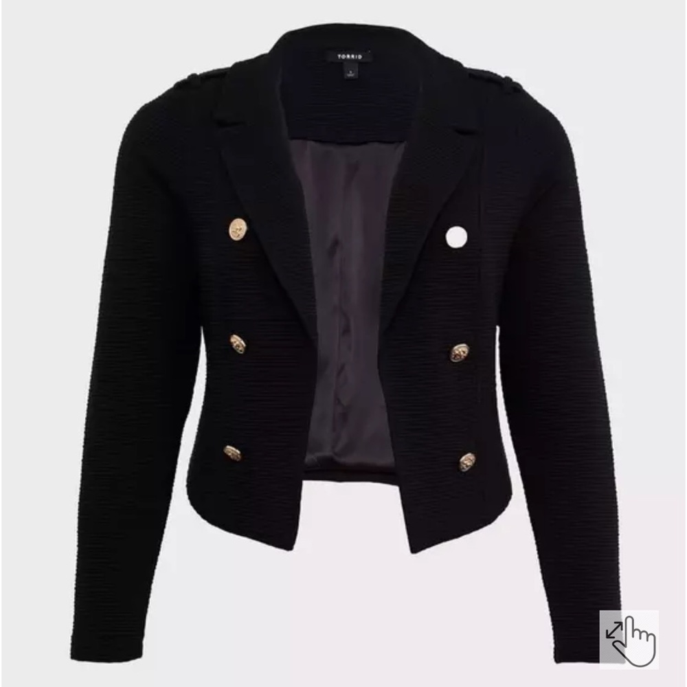 Torrid Black Double-Breasted Women's Jacket